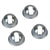 1965-1970 Mustang Back Up Light Mounting Washer Set, 4 pcs