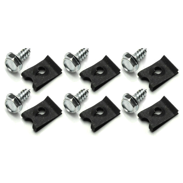 1966 Mustang GT Fog Lgt Bar Bracket Hardware Kit, Screws & Nuts, 12 pcs