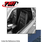 Convertible / Blue 1970 Mustang Two Front Buckets & Rear Seat Upholstery, Deluxe