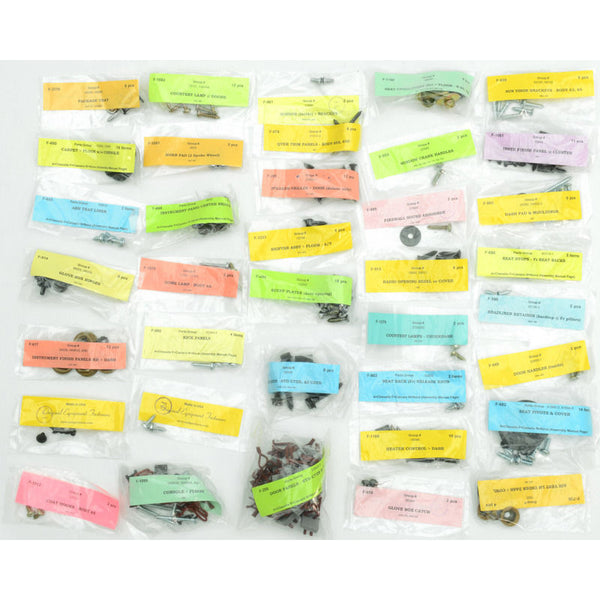 1968 Mustang Master Interior Fastener Kit, Cpe, Std & Dlx, 253 pcs