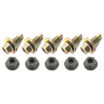 1967-1968 Mustang Cowl Brace Bolt Set, Gold, 8 pcs