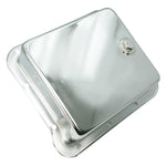 1965-1973 Mustang Transmission Pan, C4, Chrome, with Drain Plug