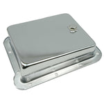 1965-1973 Mustang Transmission Pan, C4, Chrome, with Drain Plug