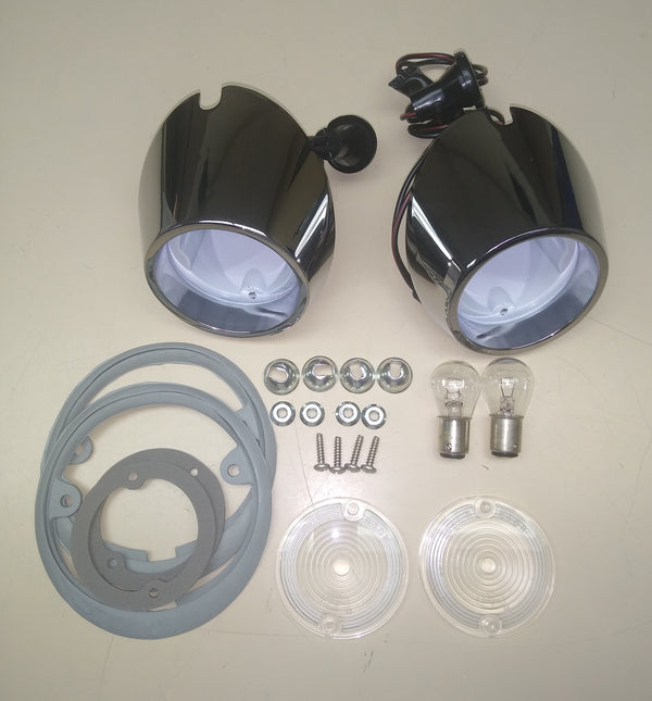 1965-1966 Mustang Back Up Light Kit, Complete