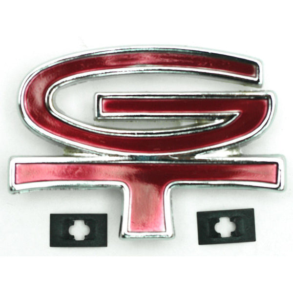 1968-1969 Mustang Styled Steel Wheel Cover Emblem, GT, Metal