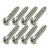 1965-1966 Mustang Headlight Door Screw Set, SS, 8 pcs