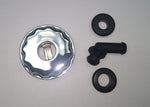 1968-1973 Mustang Oil Filler Cap, Twist on, Chrome
