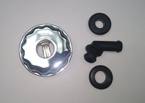 1968-1973 Mustang Oil Filler Cap, Twist on, Chrome