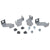 1965-1966 Mustang Fan Shroud Bracket Kit, 2.25 inches, 8 cyl, 3 Row