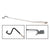 2010-2011 Mustang Hood Prop Rod, SS, w/Protective Coating