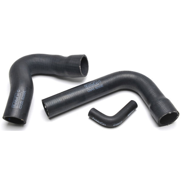 1967 Mustang Radiator Hose Kit, 390, 427, 428, w/Ford Logo, 3 pcs