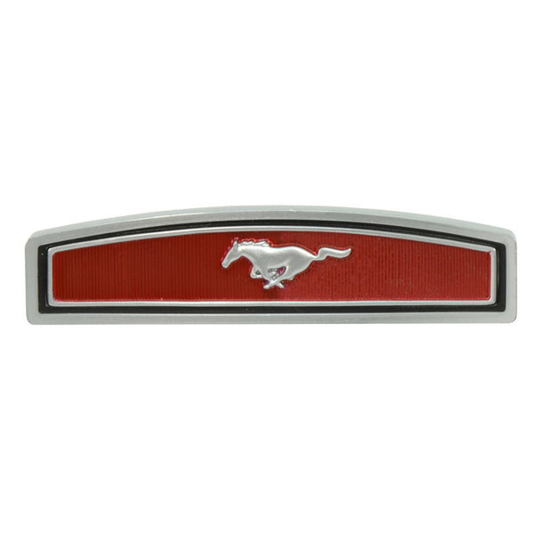 1969-1973 Mustang Steering Wheel Emblem, 2 Spoke, Plastic Center