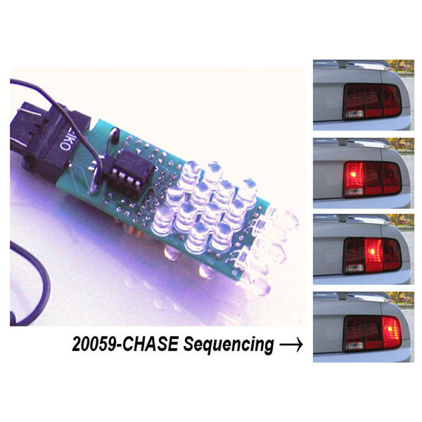 2005-2009 Mustang LED Sequential Tail Light Kit, Chase