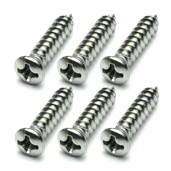 1969-1970 Mustang Sunvisor Bracket Screw Set, Cpe & Sportsroof, 6 pcs