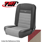Coupe / Bright Red/White 1965-1966 Mustang Two Front Buckets & Rear Seat Upholstery, Pony