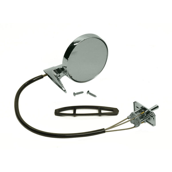 1965-1966 Mustang Outside Mirror, Remote Mirror, LH, Economy