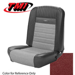 Coupe / Dark Red 1965-1966 Mustang Two Front Buckets & Rear Seat Upholstery, Pony