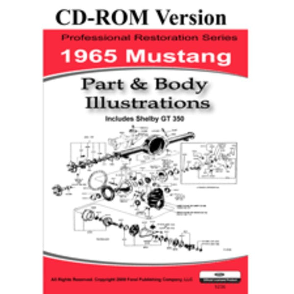 1965 Mustang Part & Body Illustrations (CDROM)