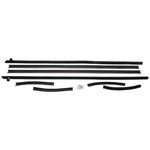 1969-1970 Mustang Windowfelt Kit, Door & Quarter, Cpe, 8 pcs, USA