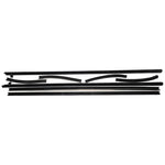 1969-1970 Mustang Windowfelt Kit, Door & Quarter, Cpe, 8 pcs, USA