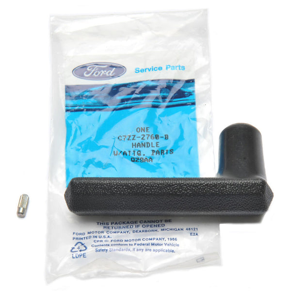 1967-1968 Mustang Parking Brake Handle Assy, Includes pin, Ford NOS