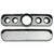 1965-1966 Mustang Instrument Cluster Housing & Glove Box Door, Brushed Aluminum