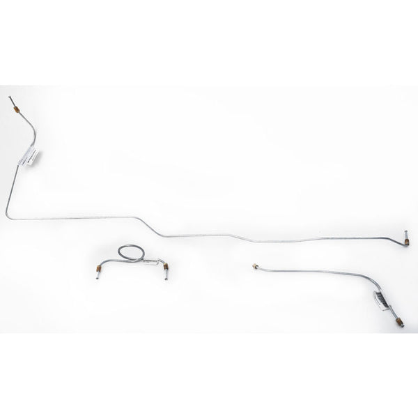 1964-1965 Mustang Pre-Bent Front Brake Line Set, Standard Drum, 3 pcs