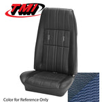 Convertible / Blue 1971-1973 Mustang Two Front Buckets & Rear Seat Upholstery, Deluxe