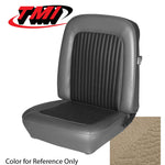 Coupe / Parchment 1968 Mustang Two Front Buckets & Rear Seat Upholstery, Standard