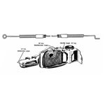 1965-1966 Mustang Heater, Temp & Defroster Cables
