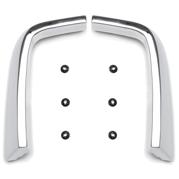 1973 Mustang Front Fender Front Moldings, RH & LH, Chrome