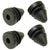 1965-1973 & 1983-1993 Mustang Convertible Top Motor Rubber Bumpers, 4 pcs