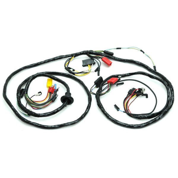 1967 Mustang Firewall To Headlight Wire Loom, w/o Tach, w/GT