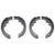 1965-1971 Mustang Front Brake Shoes, 10 inchesx2-1/4 inches