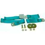 Turquoise 1965-1973 Mustang Seat Belt, Deluxe Aftermarket