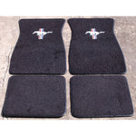Black 1965-1973 Mustang Pony Floor Mats
