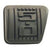 1979-1993 Mustang Front Brake Pedal Pad, M/T, 5.0L Logo