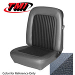 Coupe / Blue 1968 Mustang Two Front Buckets & Rear Seat Upholstery, Standard