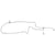 1967 Mustang Pump To Tank Fuel Line, 8 cyl, 5/16 inches, Before 2/67, 1 pc