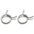 1965-1973 Mustang Carburetor Spacer Breather Hose Clamps, 2 pcs