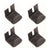 1969-1970 Mustang Roof Side Rail Weatherstrip Clip Set, Fastback & Coupe, 4 pcs