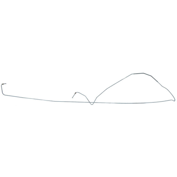 1964-1966 Mustang Pre-Bent Long Front To Rear Brake Line, Drum, Factory, Dual Exhaust