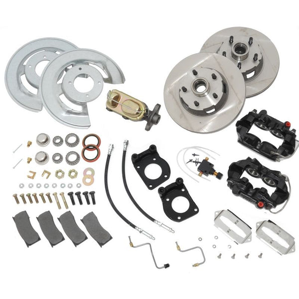 1964-1966 Mustang Front Drum To Disc Brake Conversion Kit, 8 cyl, w/dual master cylinders