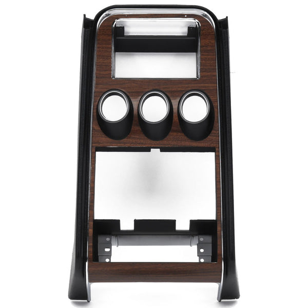 1971-1973 Mustang Dash Trim Center, Deluxe Woodgrain, w/Gauge Holes
