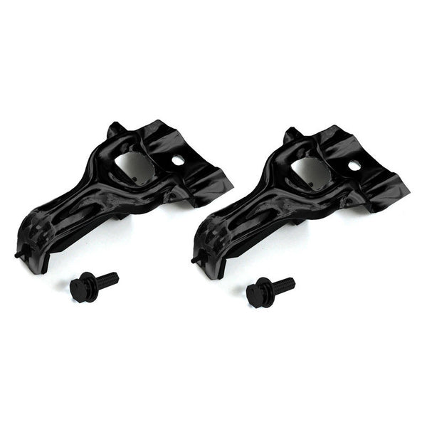 1979-1993 Mustang Radiator Upper Mount Bracket Kit, Black, Both Sides