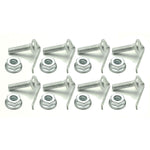 1967-1968 Mustang Grille Thin Molding Hardware Kit, Clips & Nuts, 16 pcs