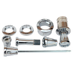 1964-1966 Mustang Deluxe Dash Bezel & Knob Kit, w/Retaining Nuts