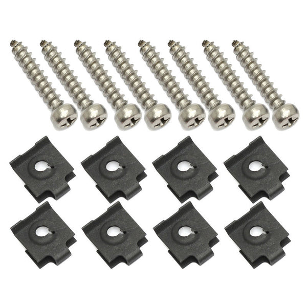 1965-1966 Mustang Headlight Door Hardware Kit, 16 pcs