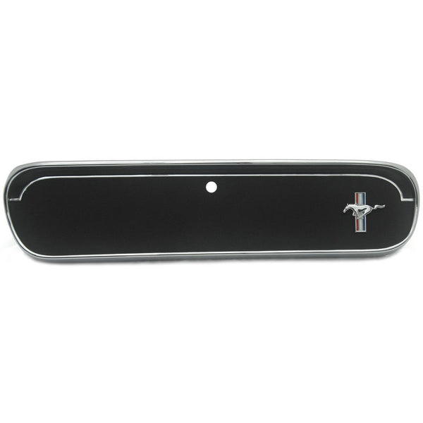 1965 Mustang Glove Box Door, GT, Black, w/Emblem