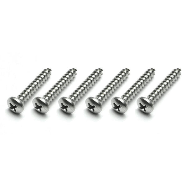 1969 Mustang Sunvisor Bracket & Top Molding Screw Set, Conv, SS, 6 pcs